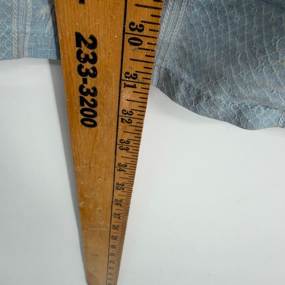 Tasso Elba Shirt Men’s Silk Palm & Floral Print Tropical Vacation Resortwear Med - Picture 7 of 8